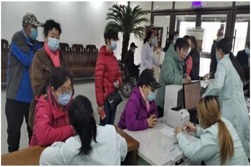 图为体检活动现场