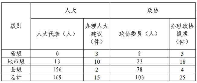 附表 2022年度全省残疾人参政议政情况