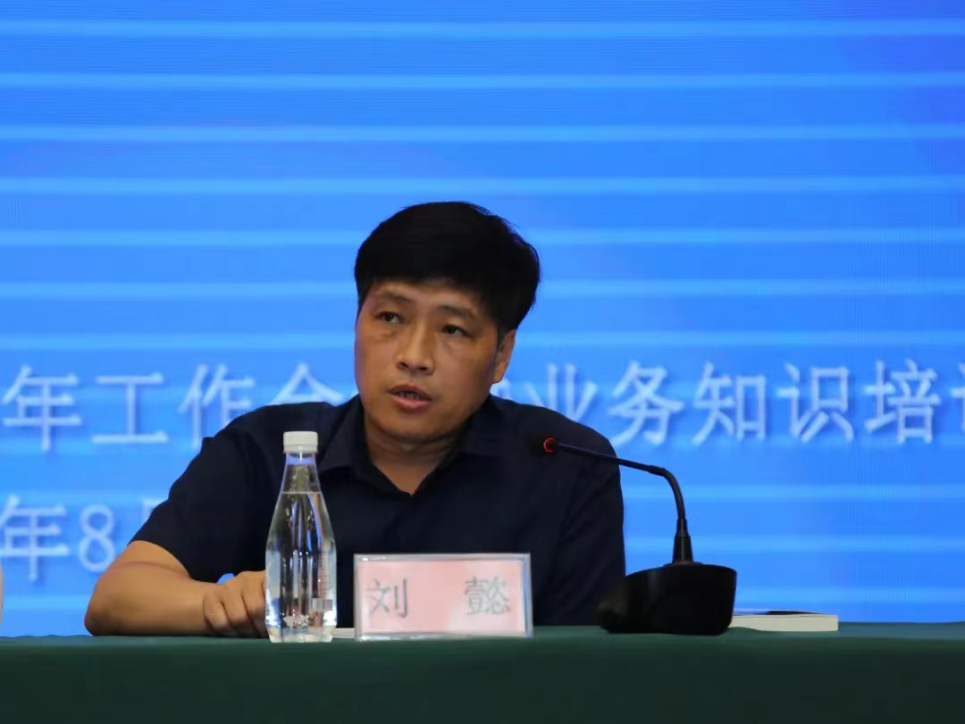 图为辽宁省残联党组成员、副理事长刘懿讲话